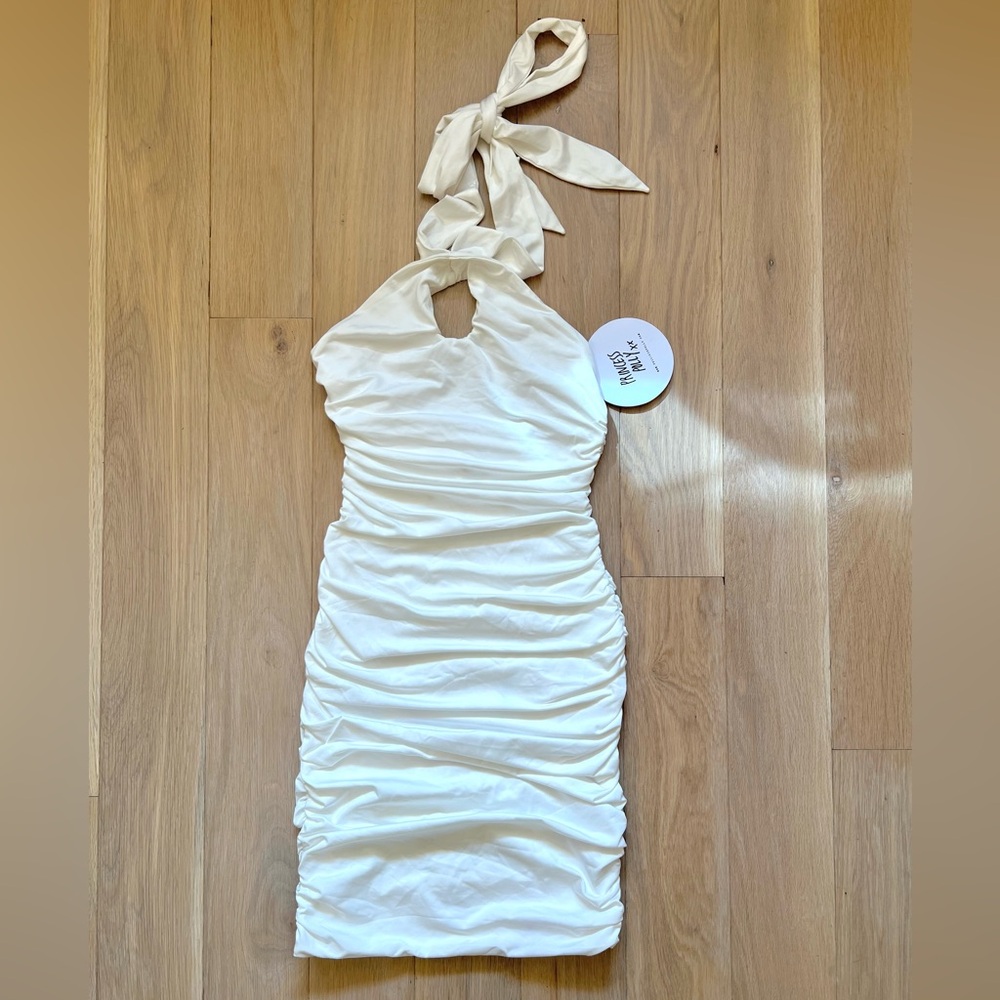 NWT Princess Polly ‘Masen’ Mini Dress One-Shoulder Ruched Bodycon Size 2